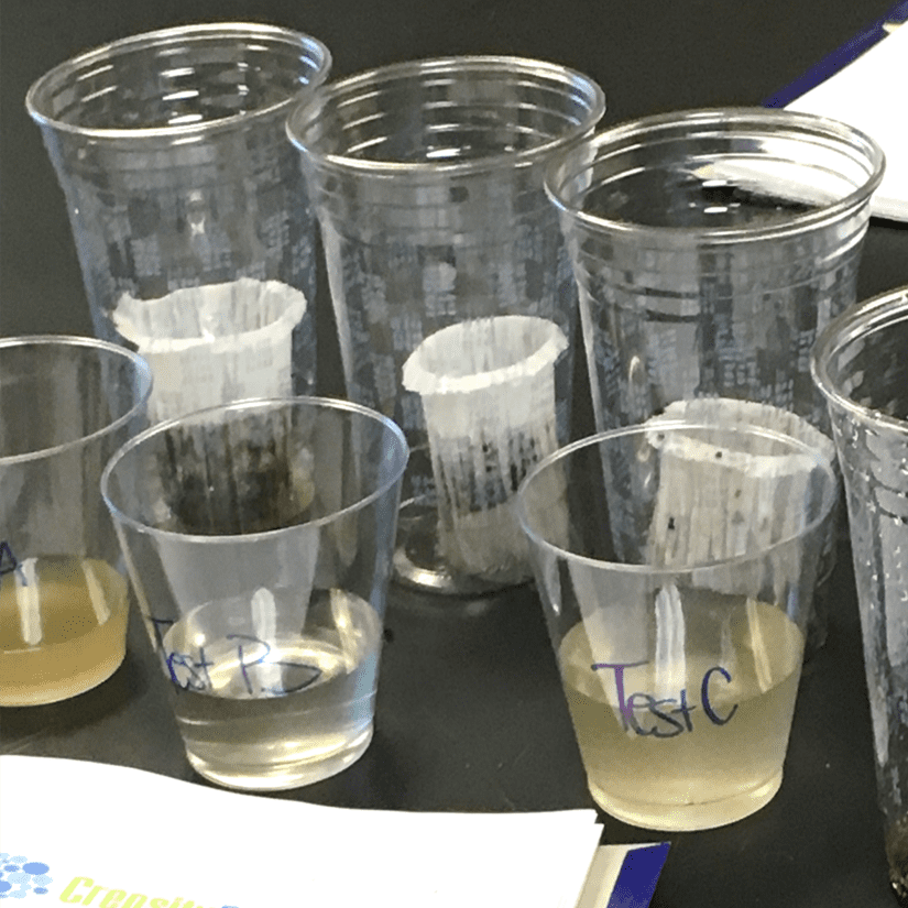 A water filtration experiment